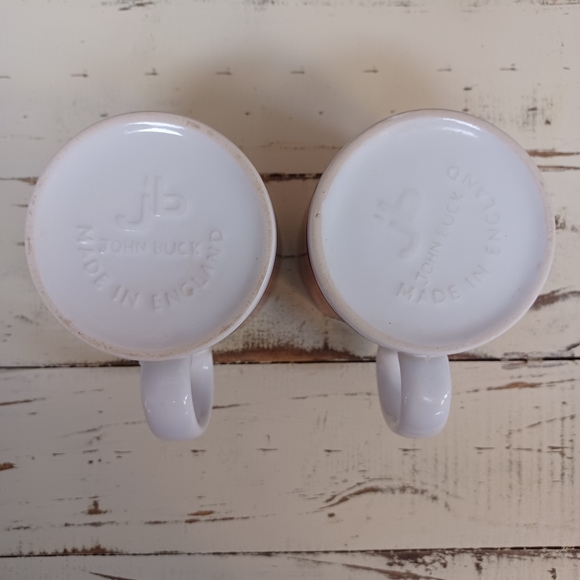 Set of two Saks Fifth Ave Coffee J. Bucke Coffee Mugs Made in England - Picture 4 of 8